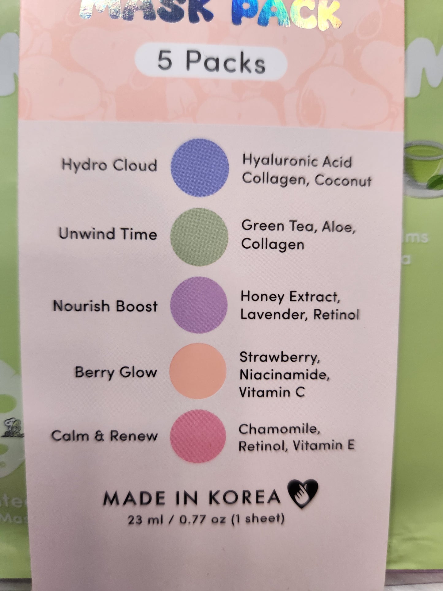 Celavi x Peanuts Sheet Masks