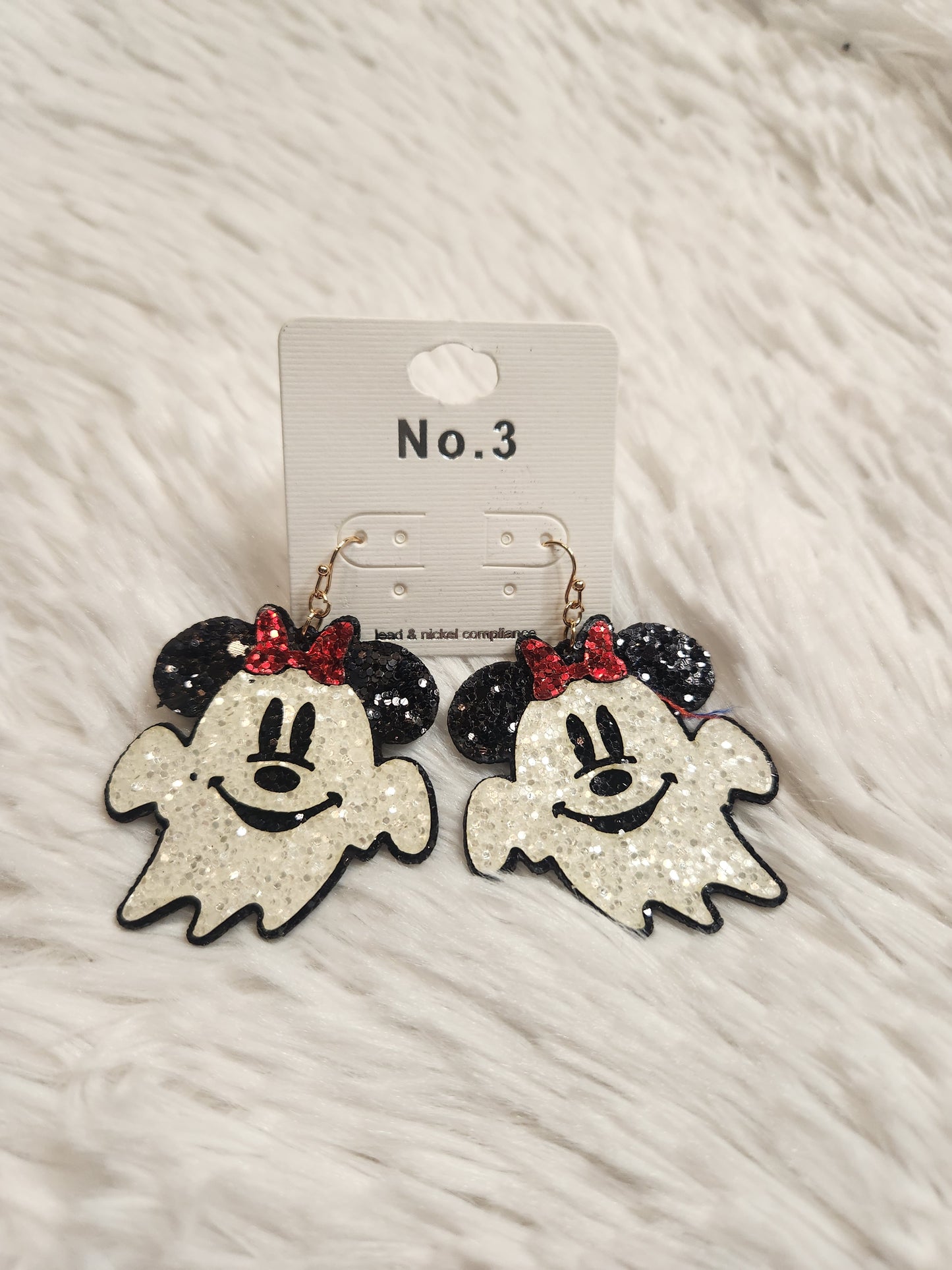 Halloween Glitter Dangle Earrings