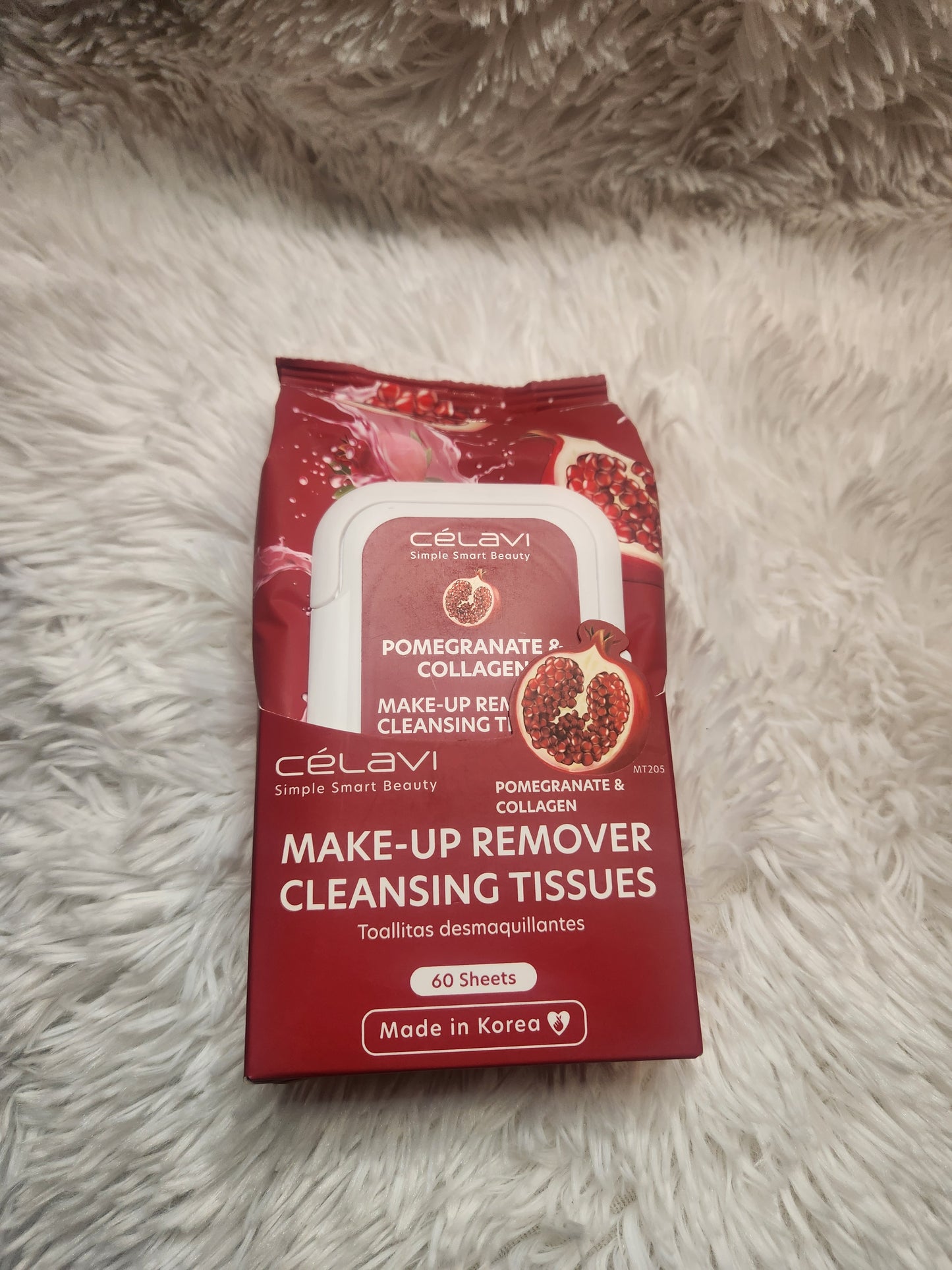 Pomegranate and Collagen XL Wipes by Celavi