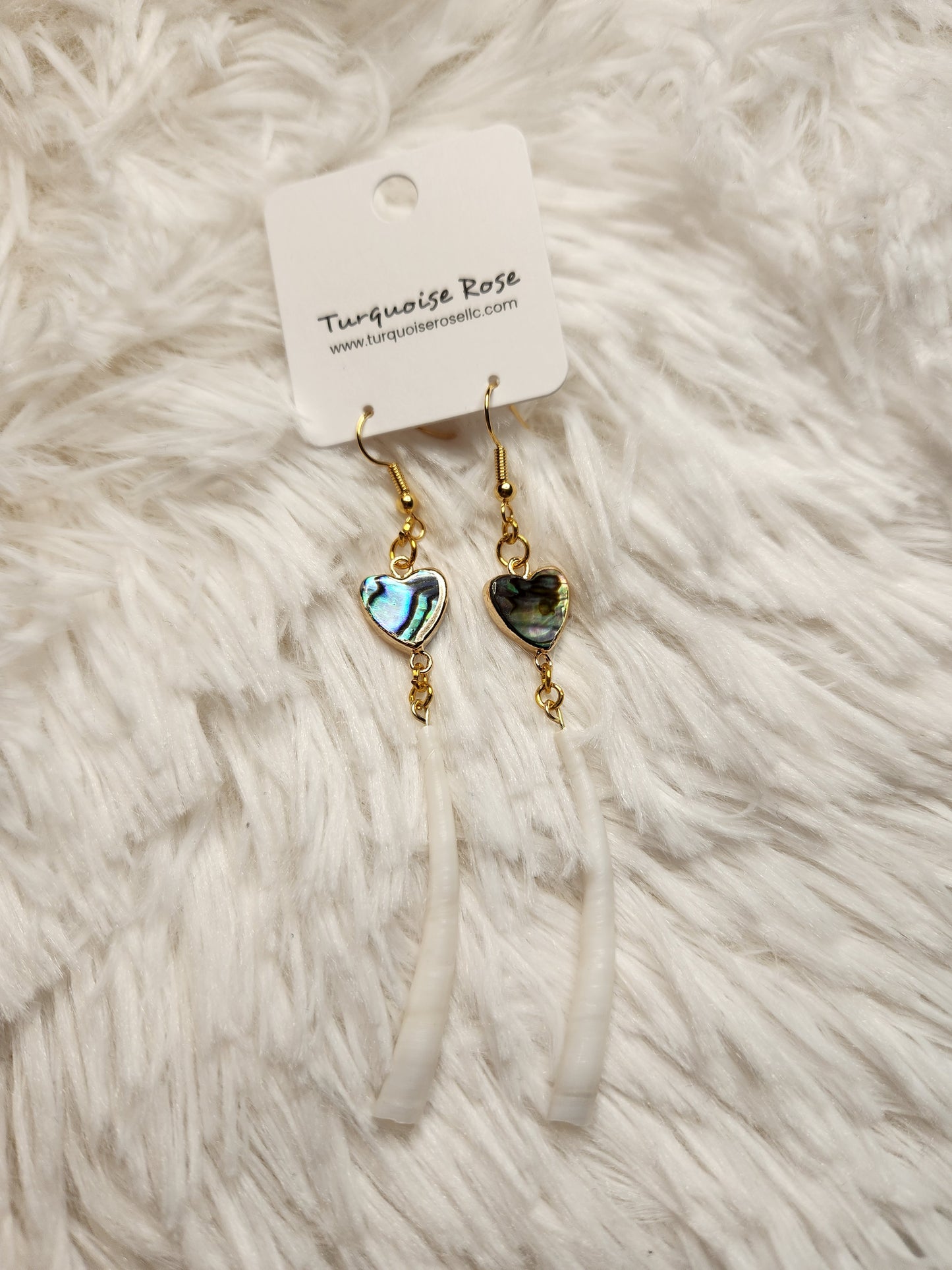 Turquoise Rose Earrings
