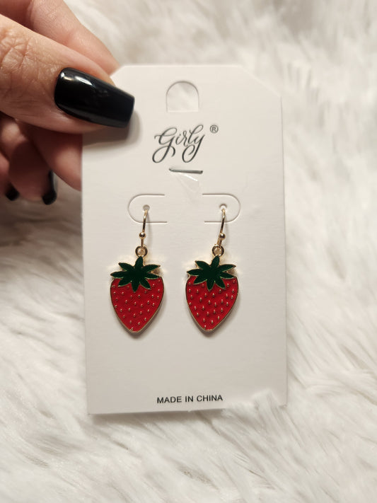 Strawberry Dangle Earrings