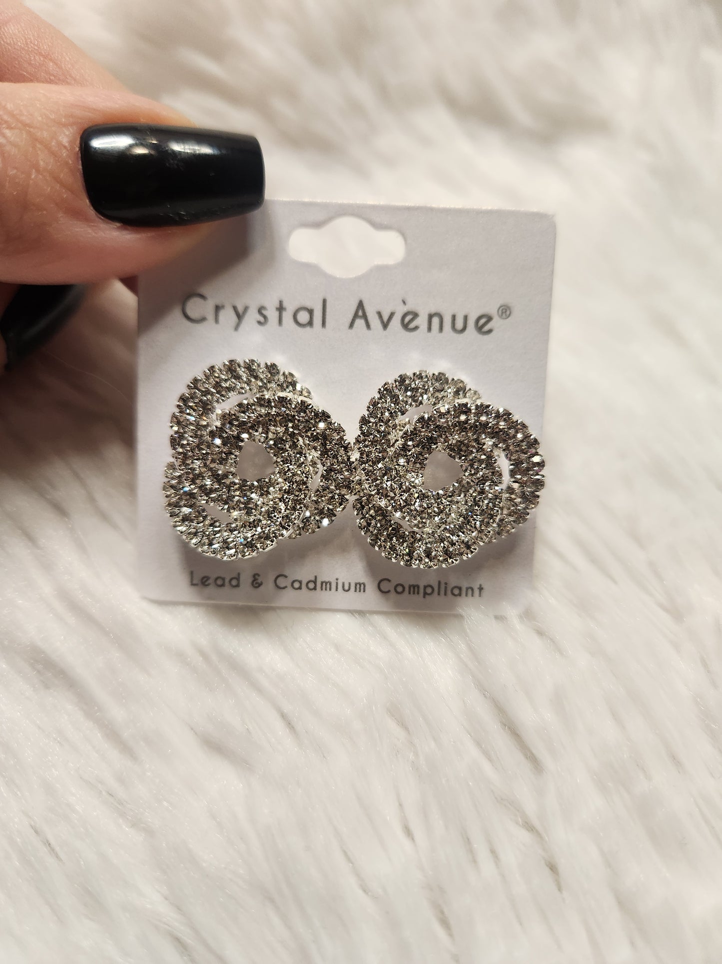 Crystal Knot Earrings
