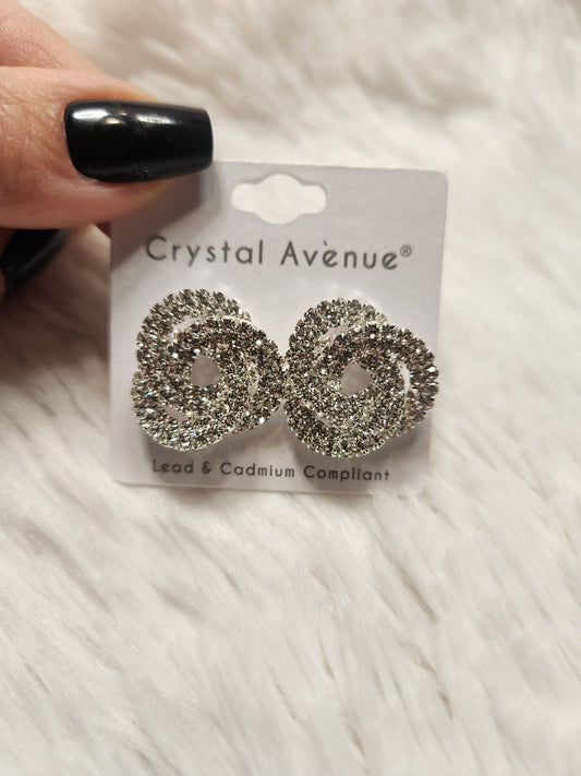 Crystal Knot Earrings