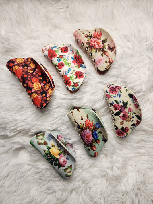 Floral Design Hair Clip