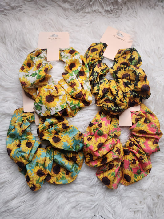 Sunflower Scrunchies