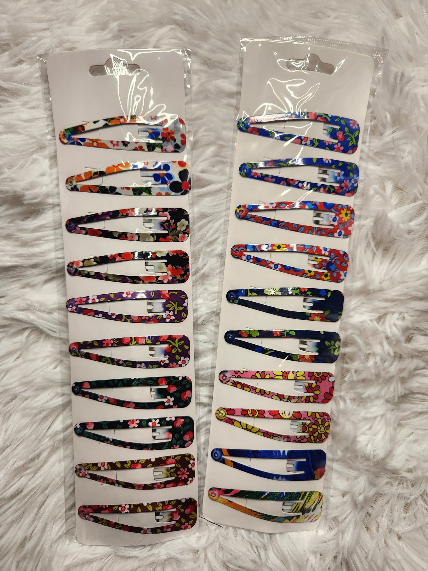 Floral Snap Hair Pin 10pack