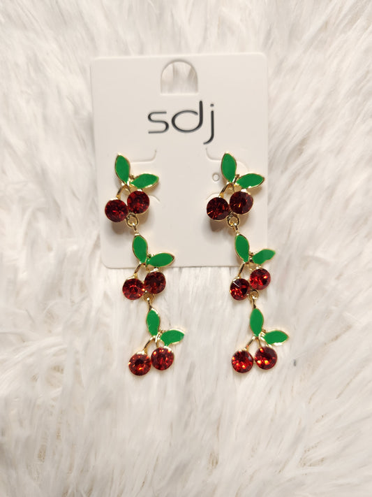 Cherry Link Earrings