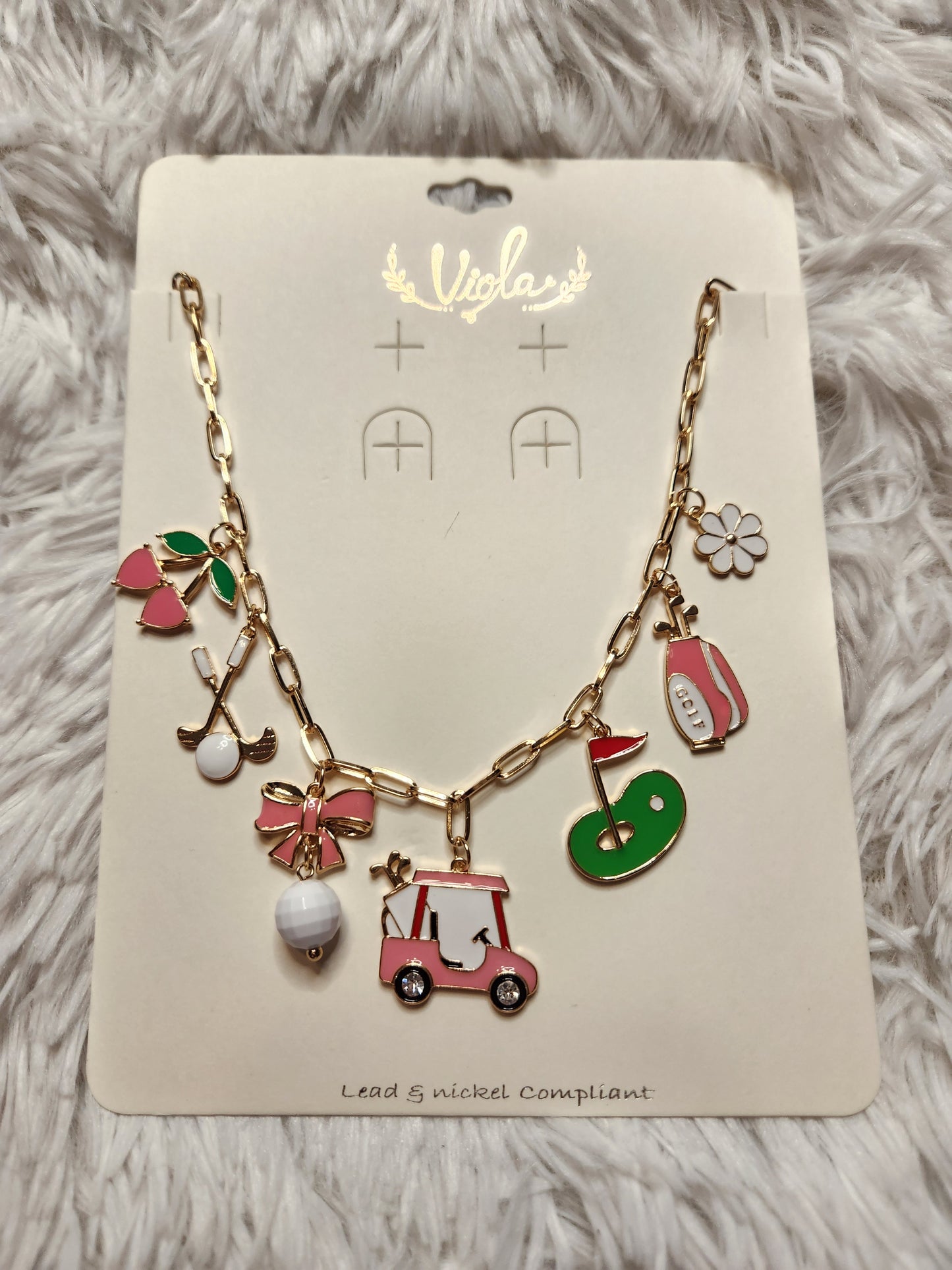 Golf Charm Necklace