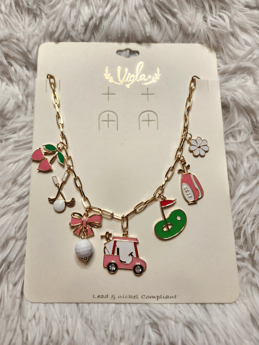Golf Charm Necklace