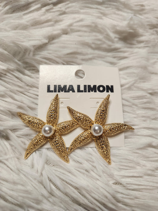 Starfish Pearl Earrings