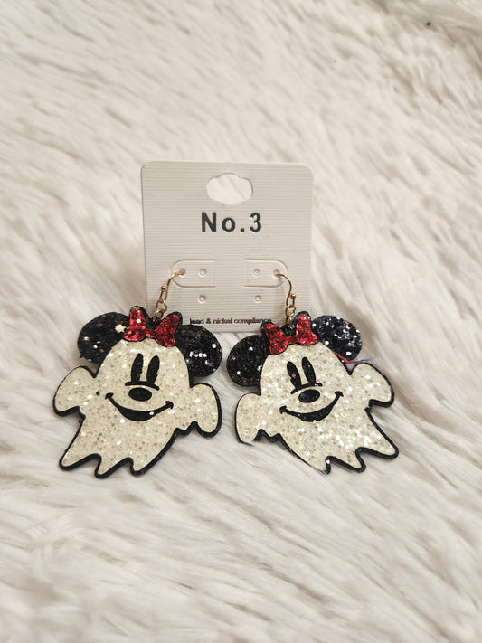 Halloween Glitter Dangle Earrings