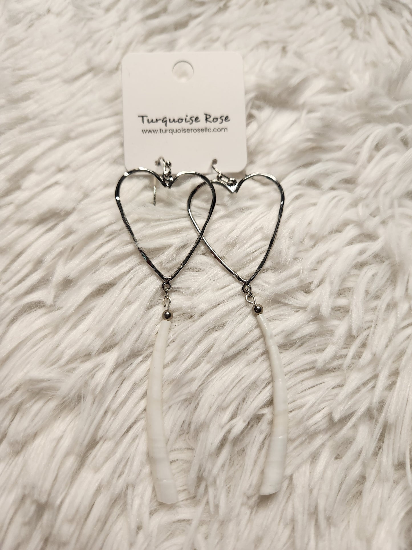 Turquoise Rose Earrings