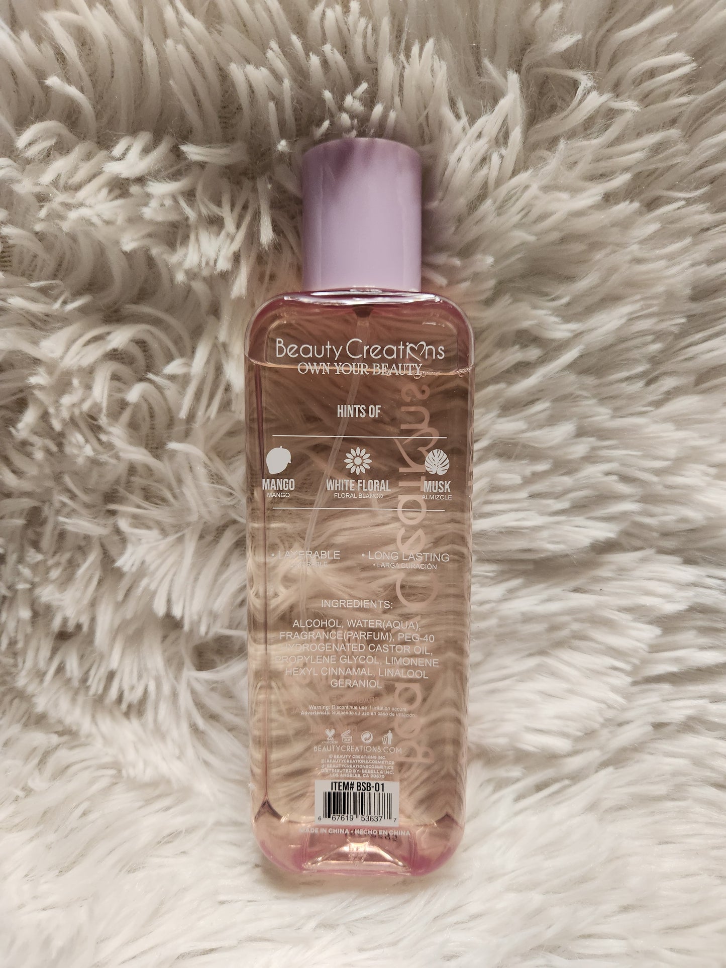 BeautyCreations Body Spray