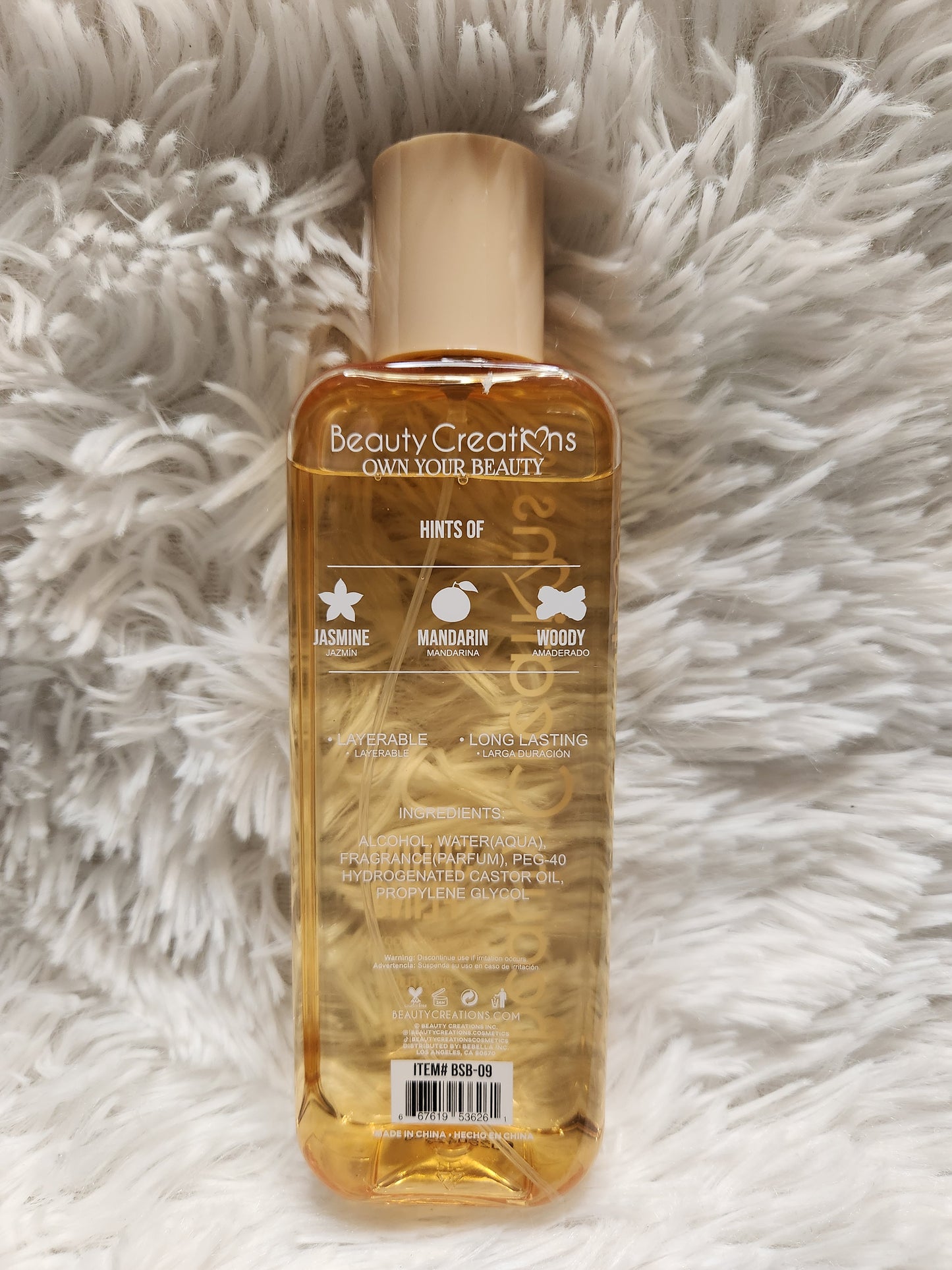 BeautyCreations Body Spray
