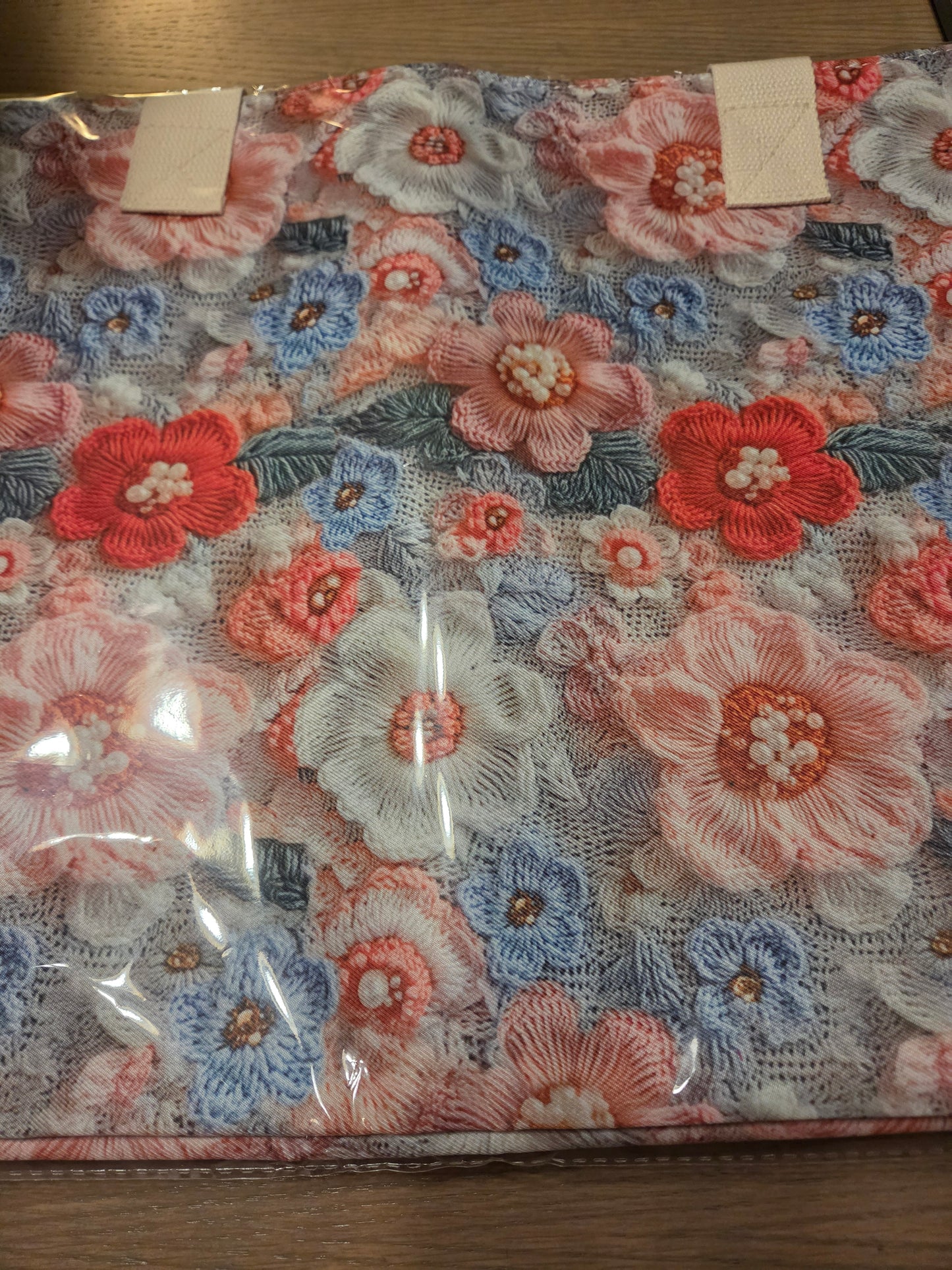 Floral Print Tote Bag