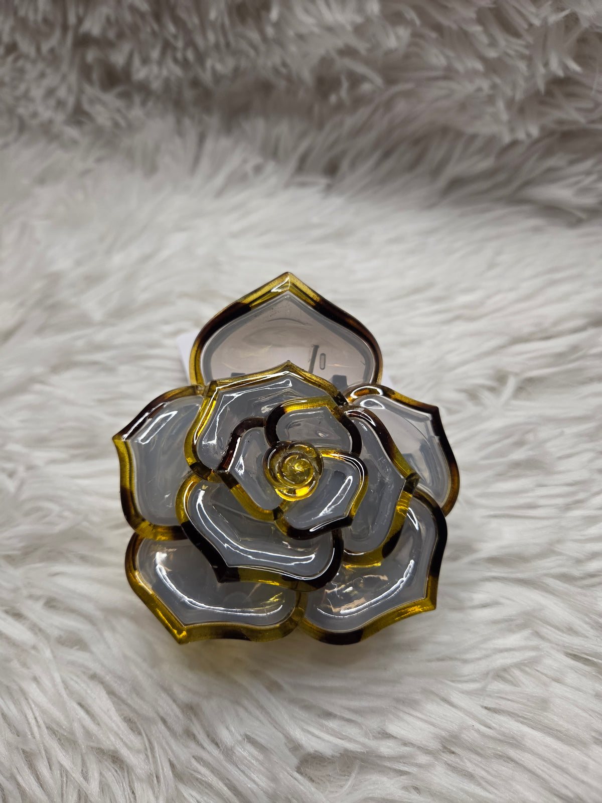 Flower Outline Hair Clip