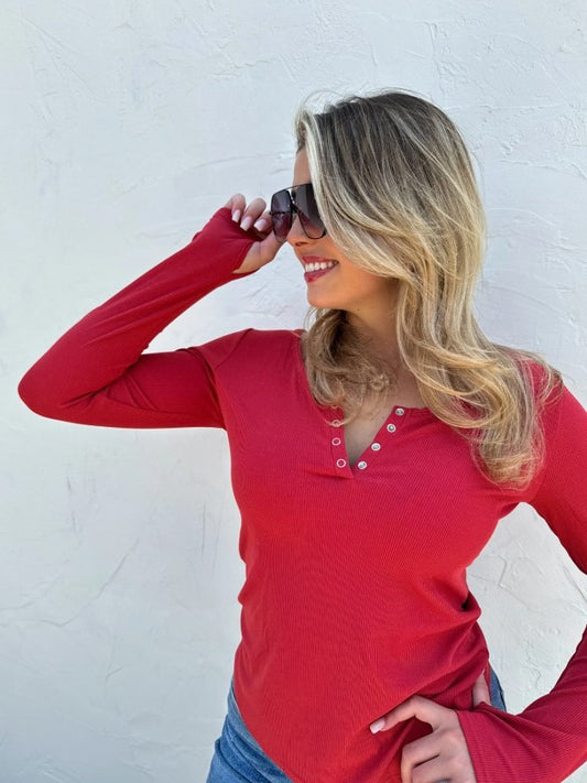 Henley Snap Tee