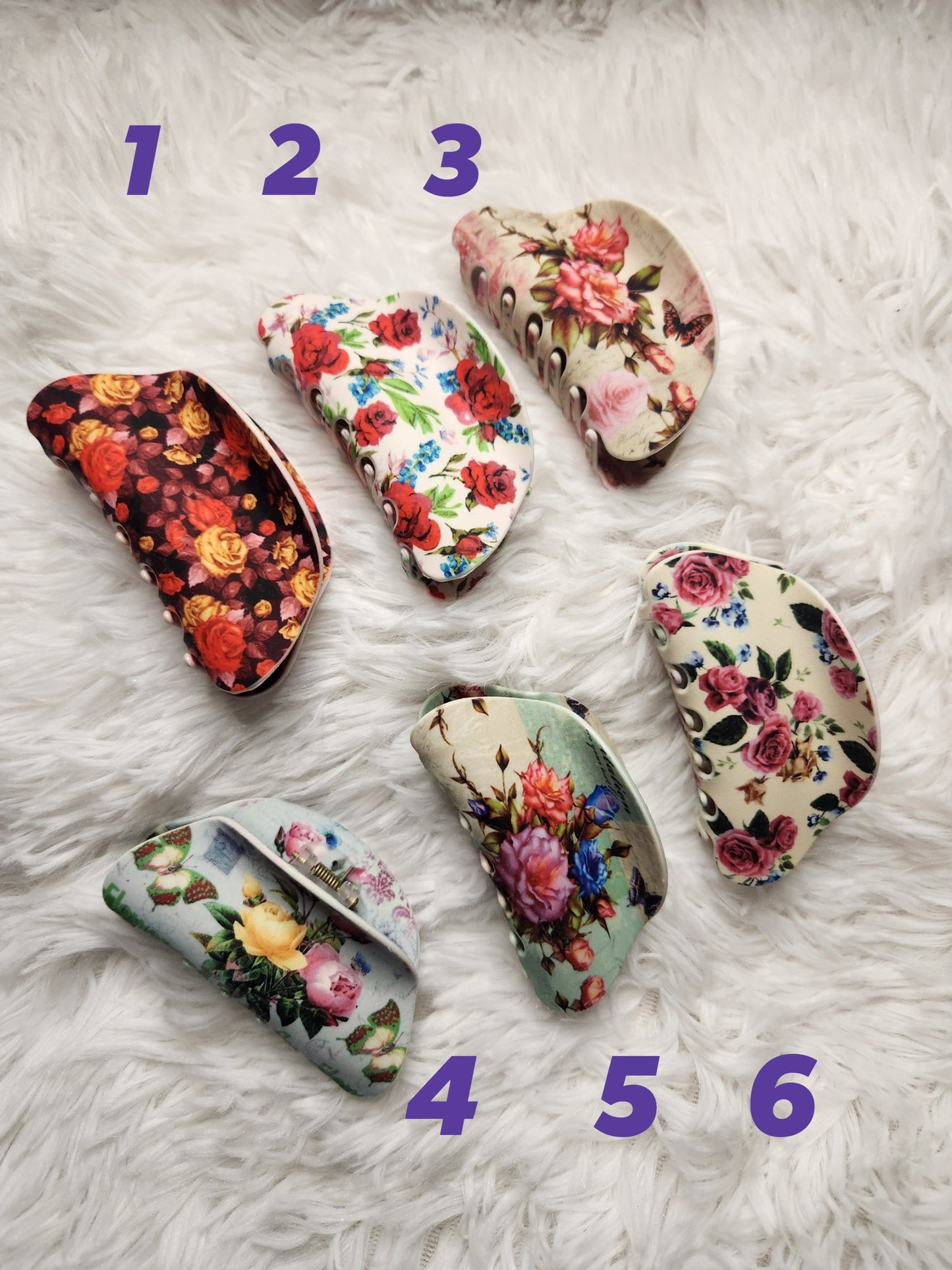 Floral Design Hair Clip